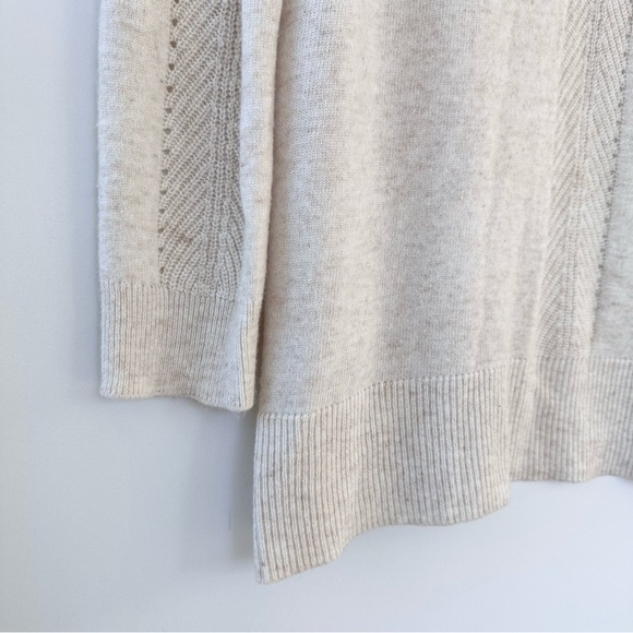 Marine Layer Oatmeal Mae Cardigan Wool Cashmere Blend - Picture 13 of 15